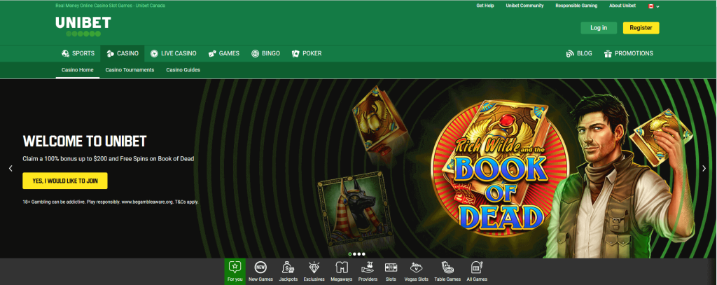 welcome bonus Unibet