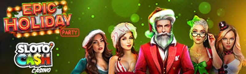 Join the Epic Holiday Party at Slotocash for Fantastic Real Cash Prizes